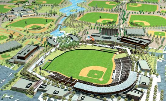 Two new spring training stadiums
