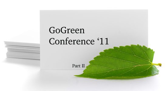 Sustainability Discussions at the GoGreen Conference
