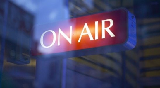live hd broadcasting studio - on air