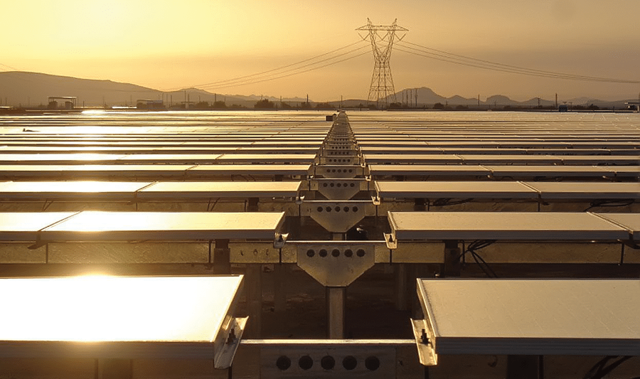APS Hyder II solar power plant located in Hyder, Arizona.