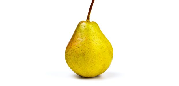 Yellow ripe pear