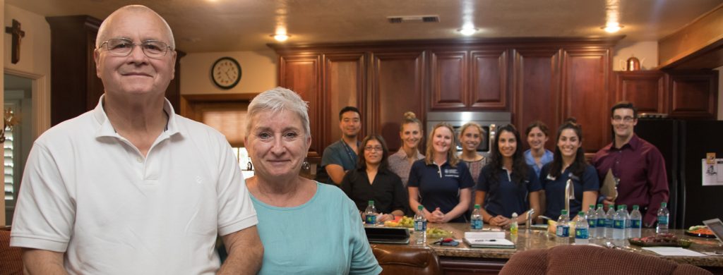 Jim and Louisa Milstead of Phoenix are mentors to students from Northern Arizona University and the University of Arizona College of Medicine – Phoenix. (Photo credit: Sun Czar Belous, UACOM-Phx)