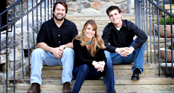 (L to R): Chuck, Kelley and Nico LaBarbera.