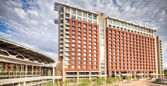 Talking Stick Resort’s hotel tower.
