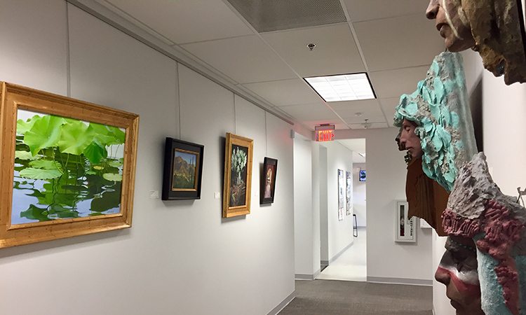 Art gallery in office