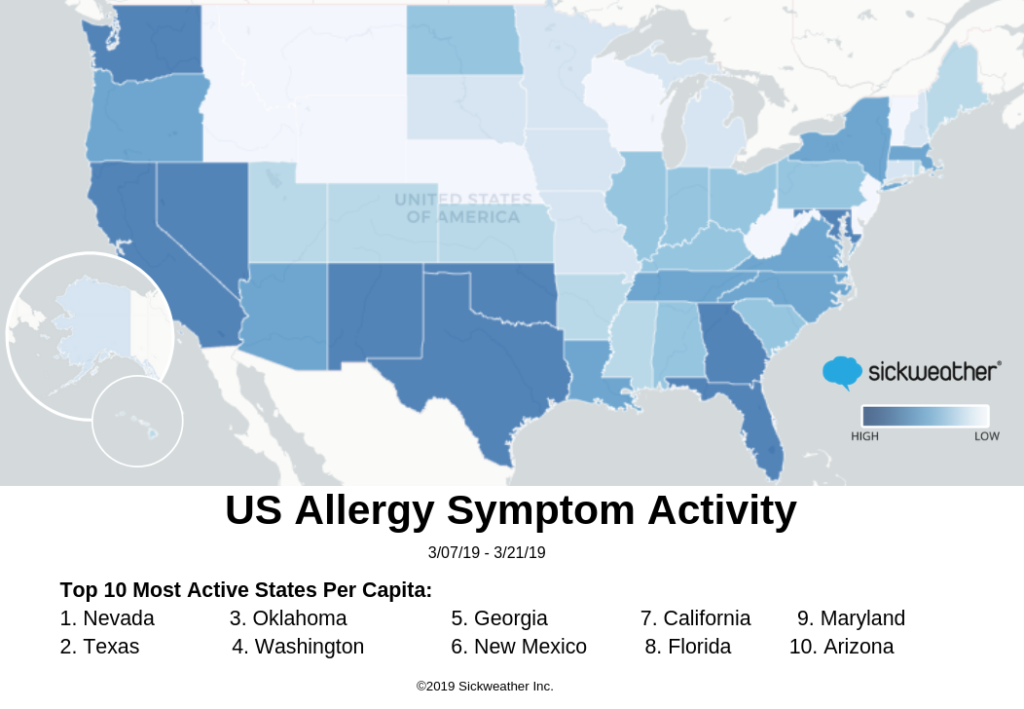 AZ Big Media Sickweather predicts a more severe allergy season for