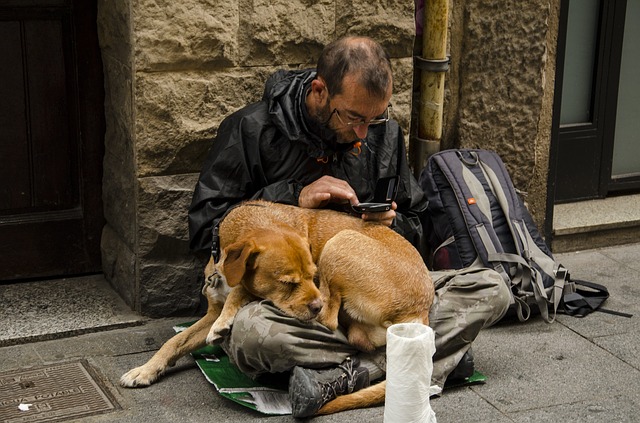 homeless people with pets