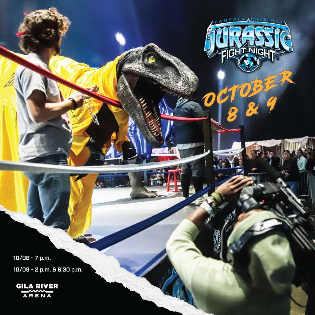 Jurassic Fight Night at Gila River Arena tickets on sale AZ Big Media