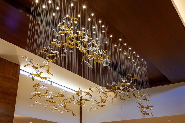 Camelback Ballroom Registration Chandelier