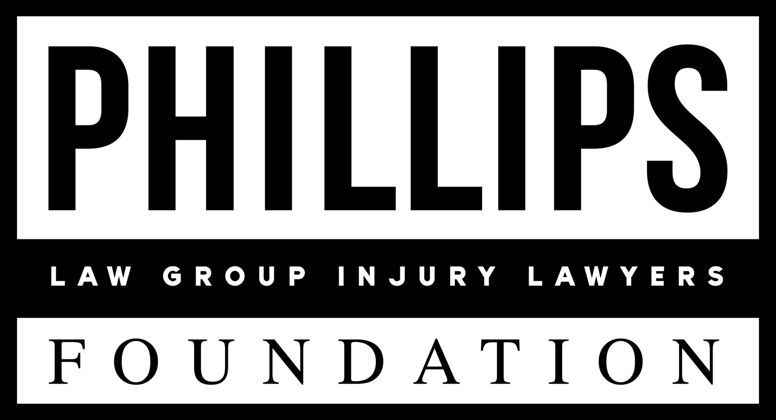 Phillips Law Group FOUNDATION Presenting Sponsor logo-Refcovered