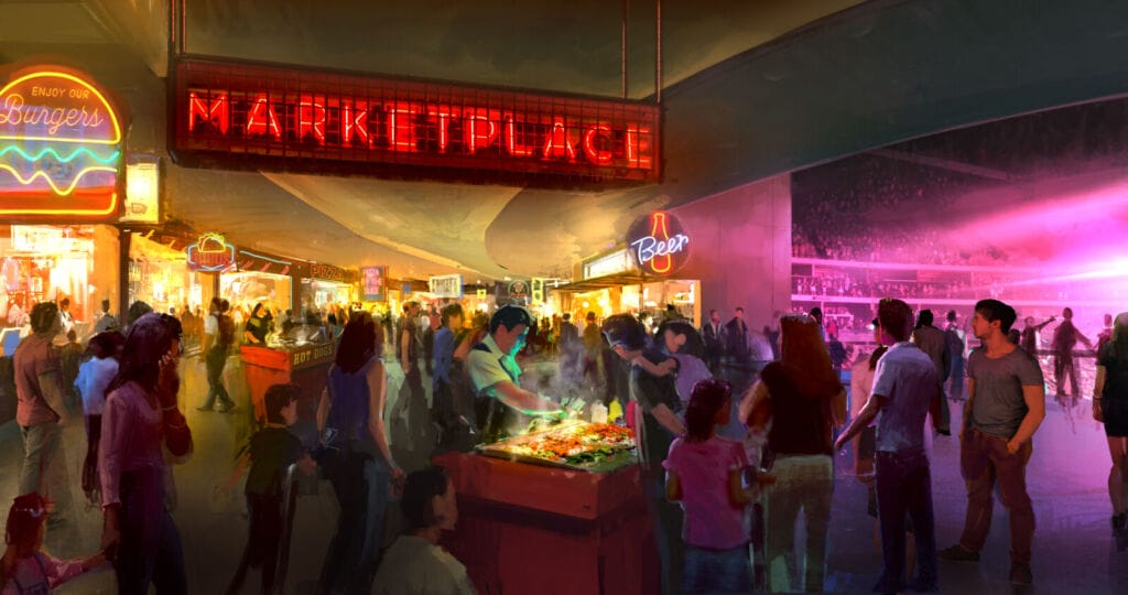 The New Desert Diamond Arena Marketplace