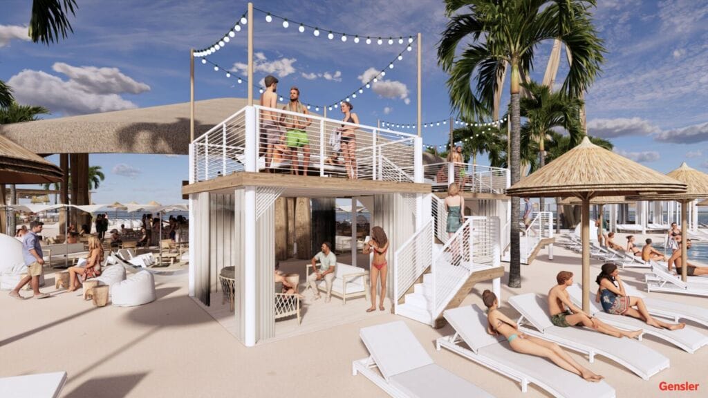 Konos Island View 4 - TWO-TIER CABANA - Designed by Gensler
