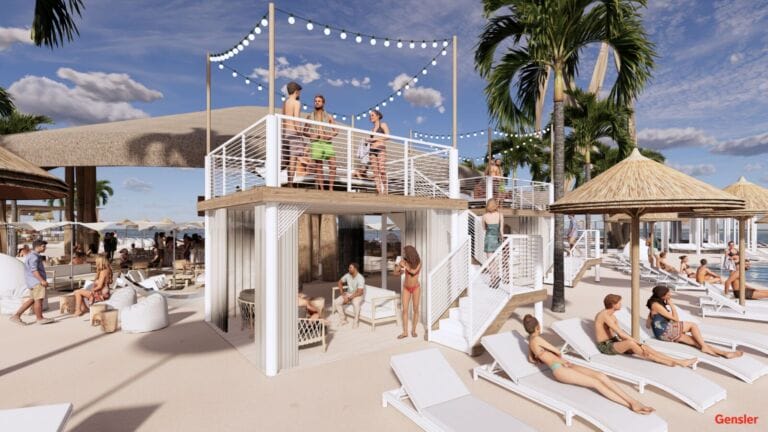 Konos Island View 4 - TWO-TIER CABANA - Designed by Gensler