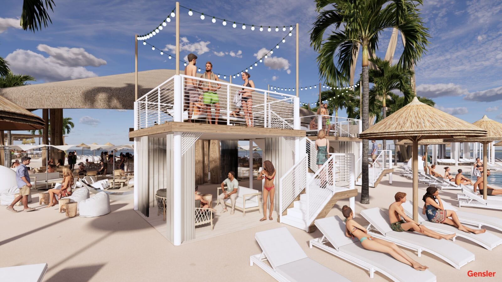 Konos Island View 4 - TWO-TIER CABANA - Designed by Gensler
