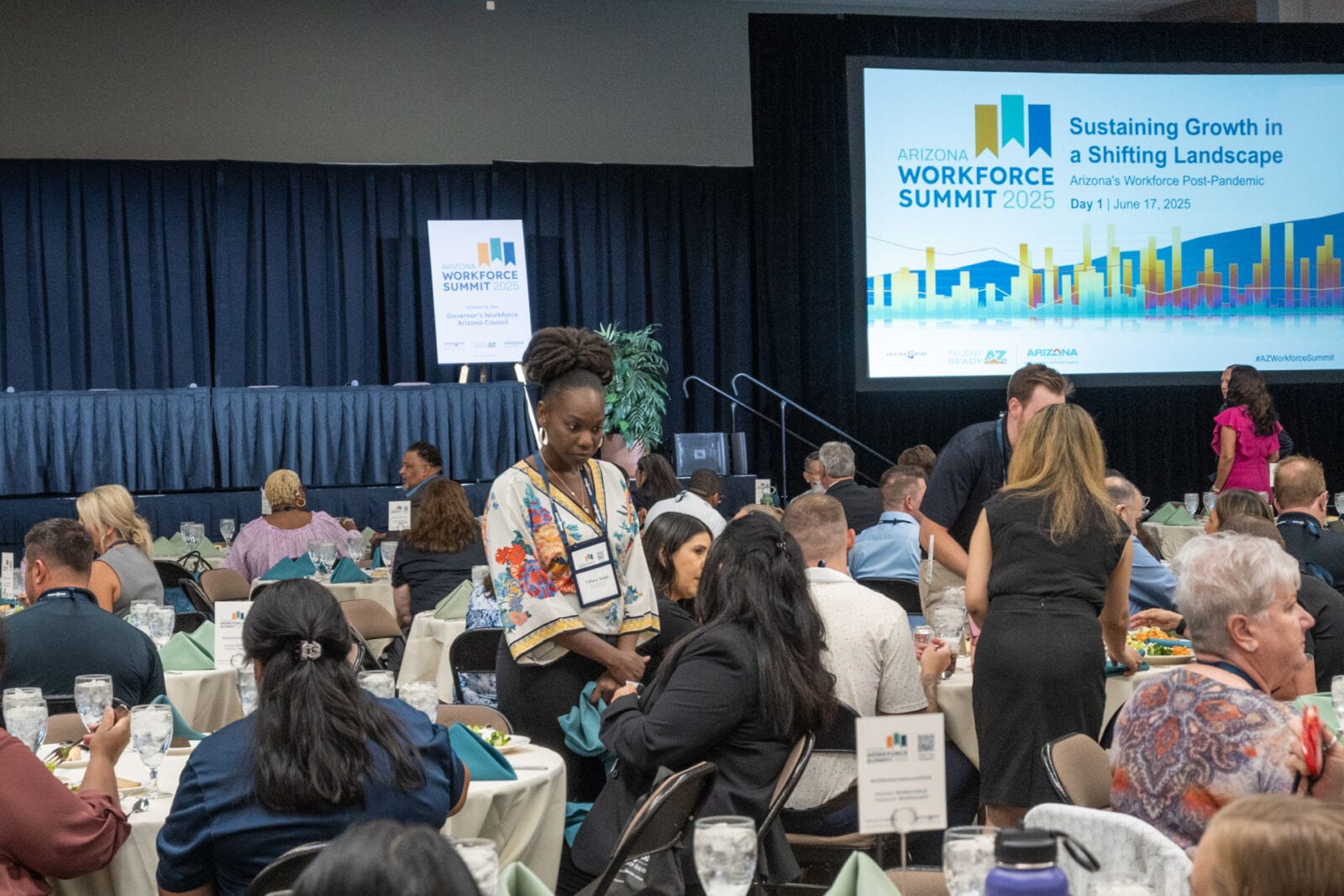 Workforce leaders from across Arizona discuss workforce strategies at the Office of Economic Opportunity Workforce Summit