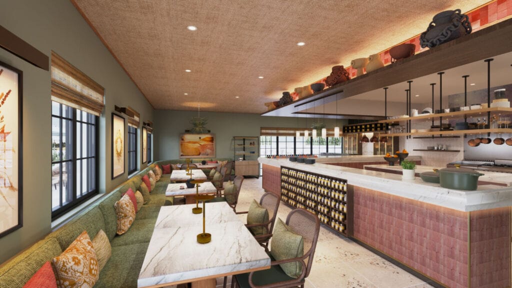 Ora Café - Indoor-outdoor dining beneath tree canopies