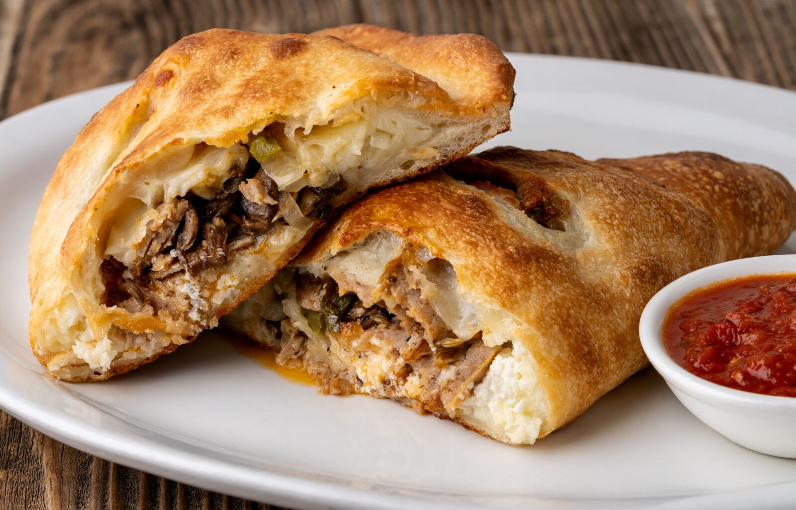 Philly Cheesesteak Calzone