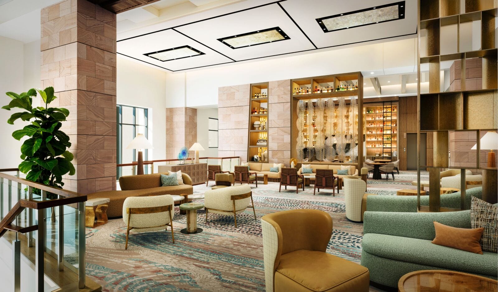 Lobby Lounge_Scotch Library Rendering