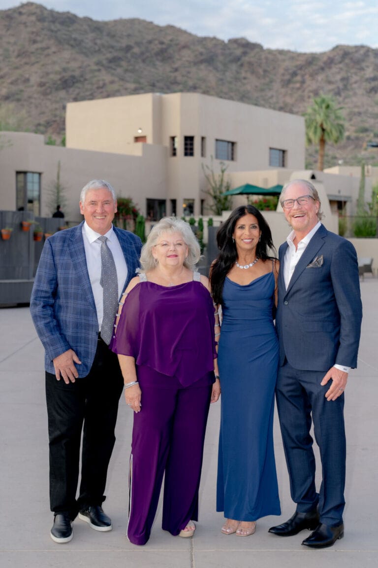 7R502779 Dinner sponsors Jack and Vianne Kucera with sponsors Mona and Kelly Sands