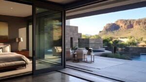 Why are frameless glass walls becoming a popular choice in Arizona luxury homes?