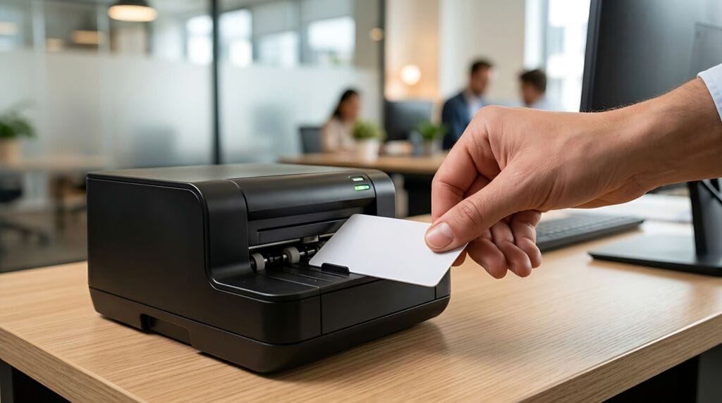 ID card printer vs. online ID badge printing: Which costs less?