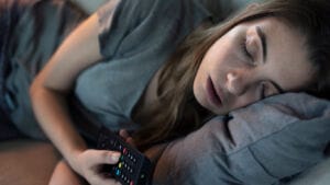Does sleeping with the TV on impact your heart?